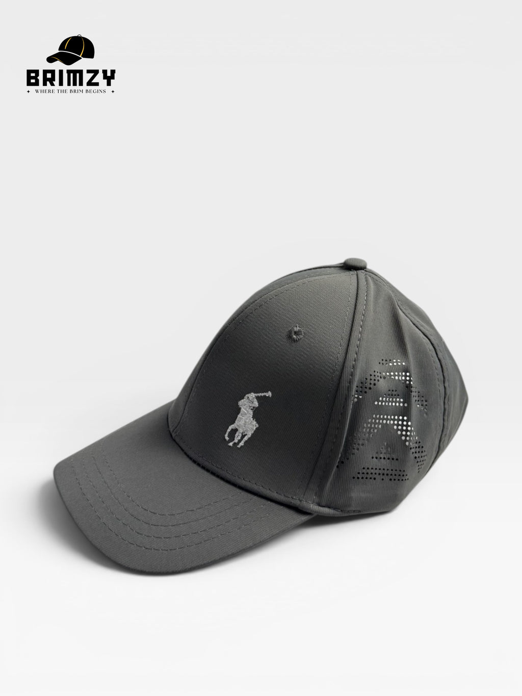 Grey Quick-Dry Mesh Baseball Cap – Adjustable