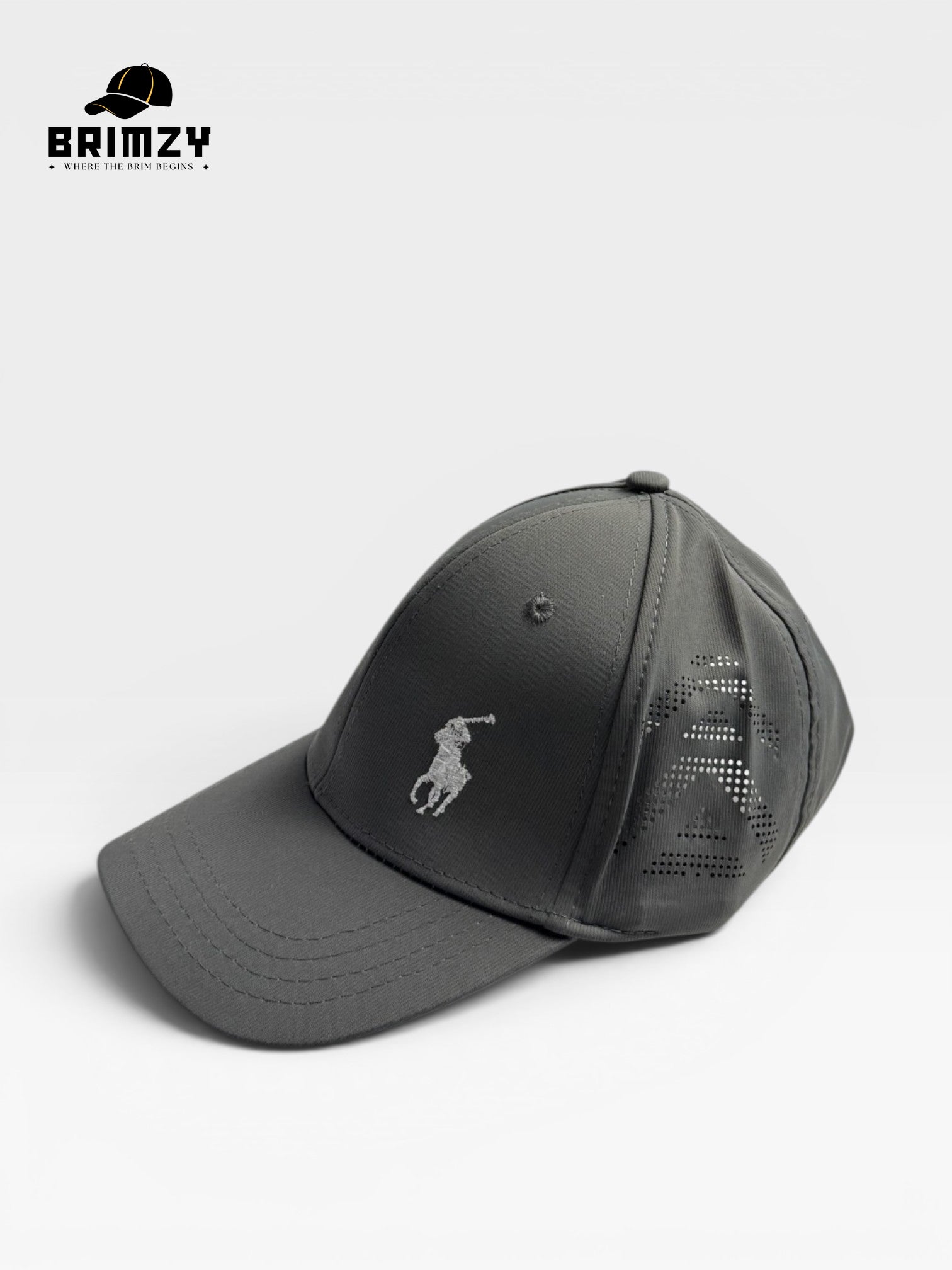 Grey Quick-Dry Mesh Baseball Cap – Adjustable