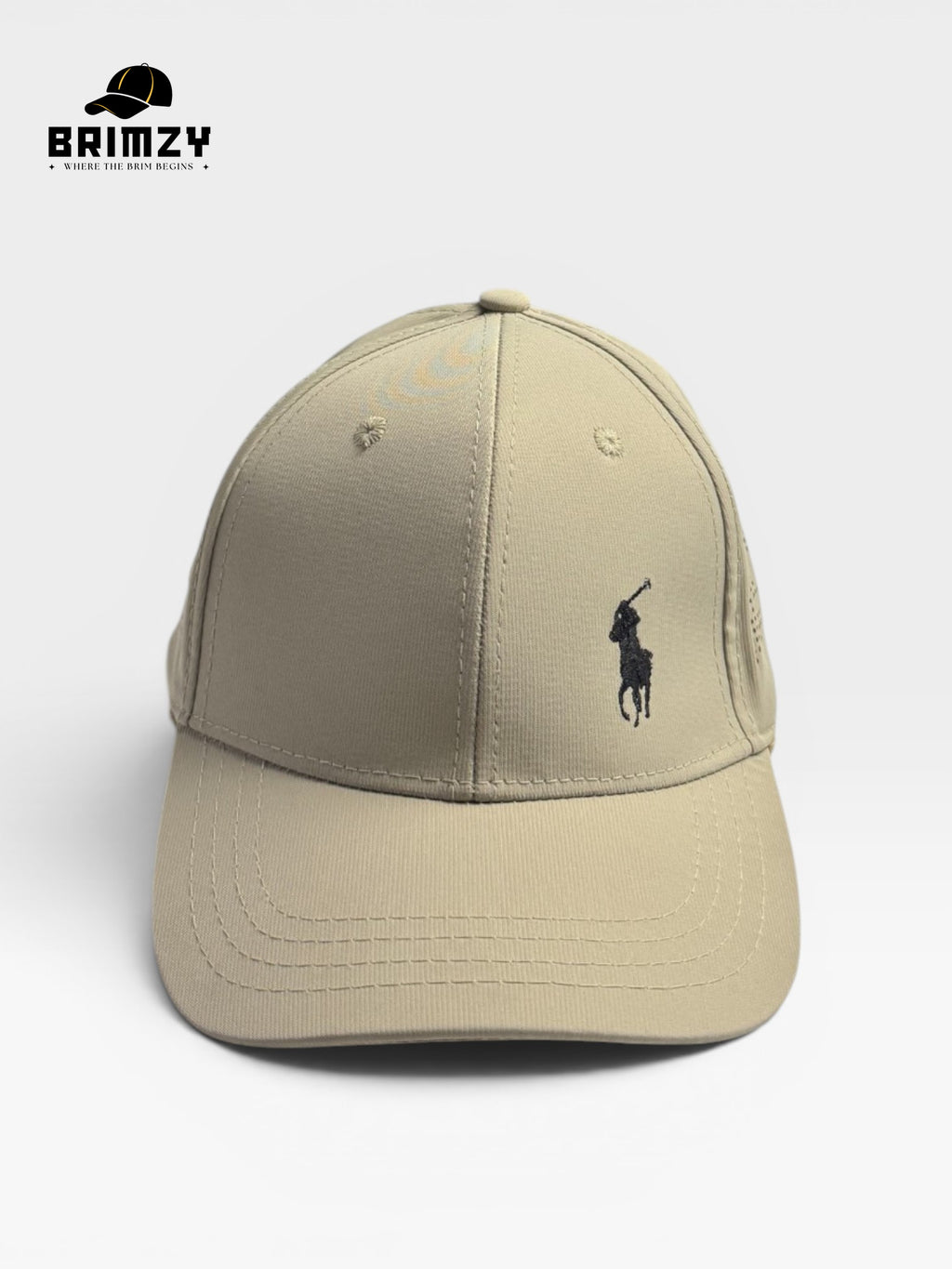 Beige Quick-Dry Mesh Baseball Cap – Adjustable