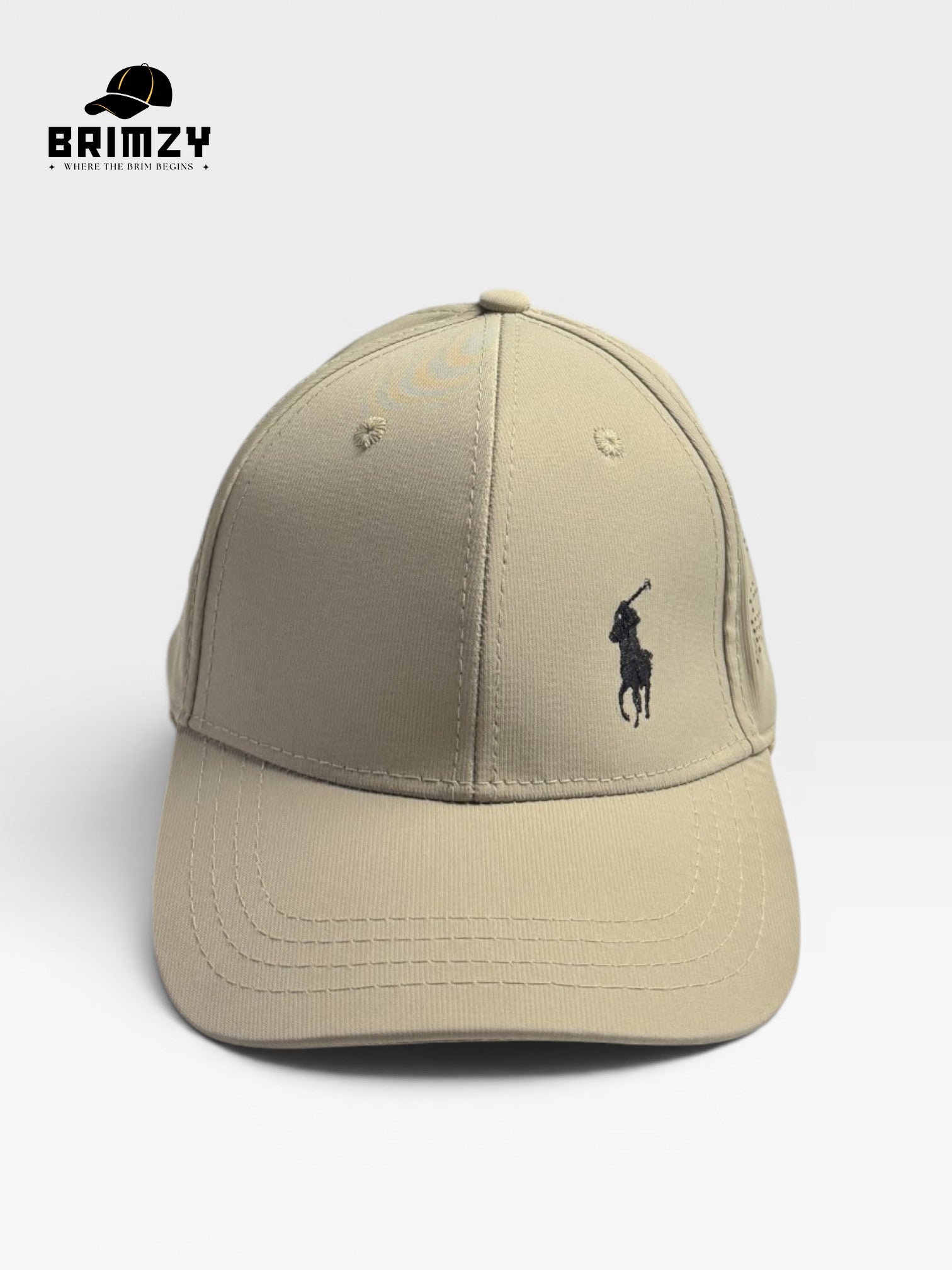 Beige Quick-Dry Mesh Baseball Cap – Adjustable