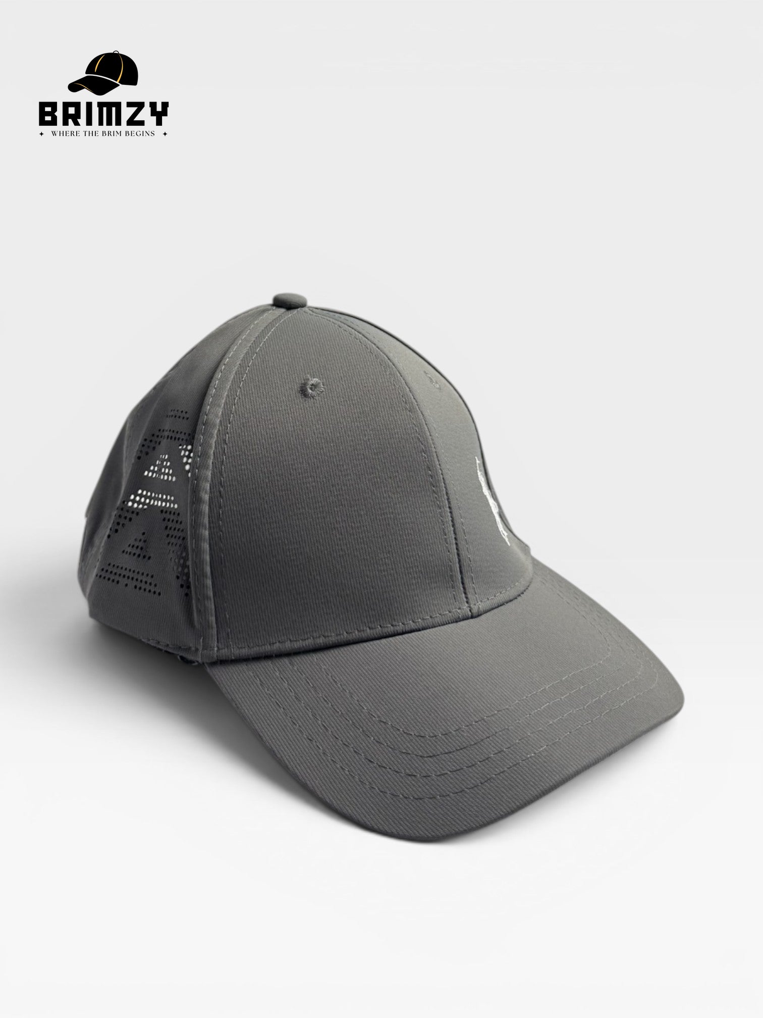 Grey Quick-Dry Mesh Baseball Cap – Adjustable