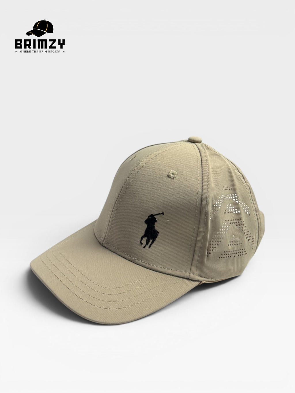 Beige Quick-Dry Mesh Baseball Cap – Adjustable