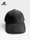 Imported Grey Wool Cap with Metallic Nike Logo