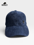 Imported Blue Wool Cap with Metallic Adidas Logo
