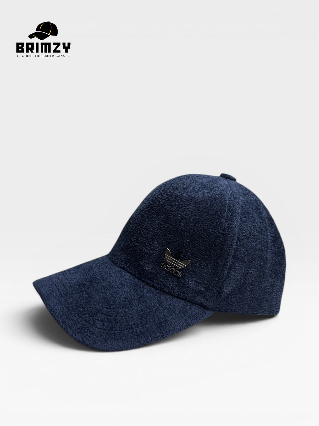 Imported Blue Wool Cap with Metallic Adidas Logo