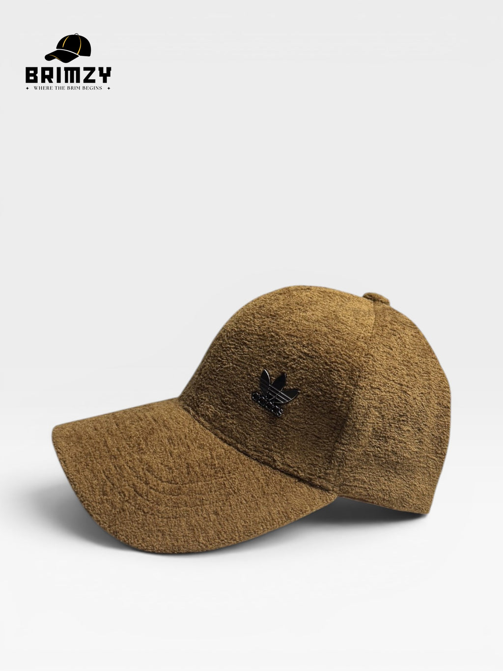 Imported Brown Wool Cap with Metallic Adidas Logo