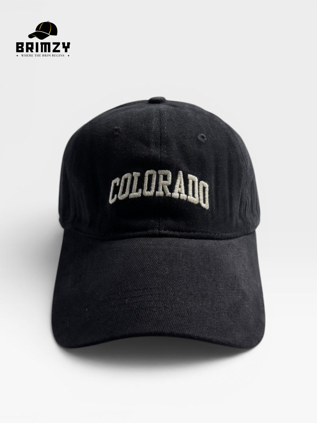Colorado Black Unisex Cotton Baseball Cap – Adjustable Fit