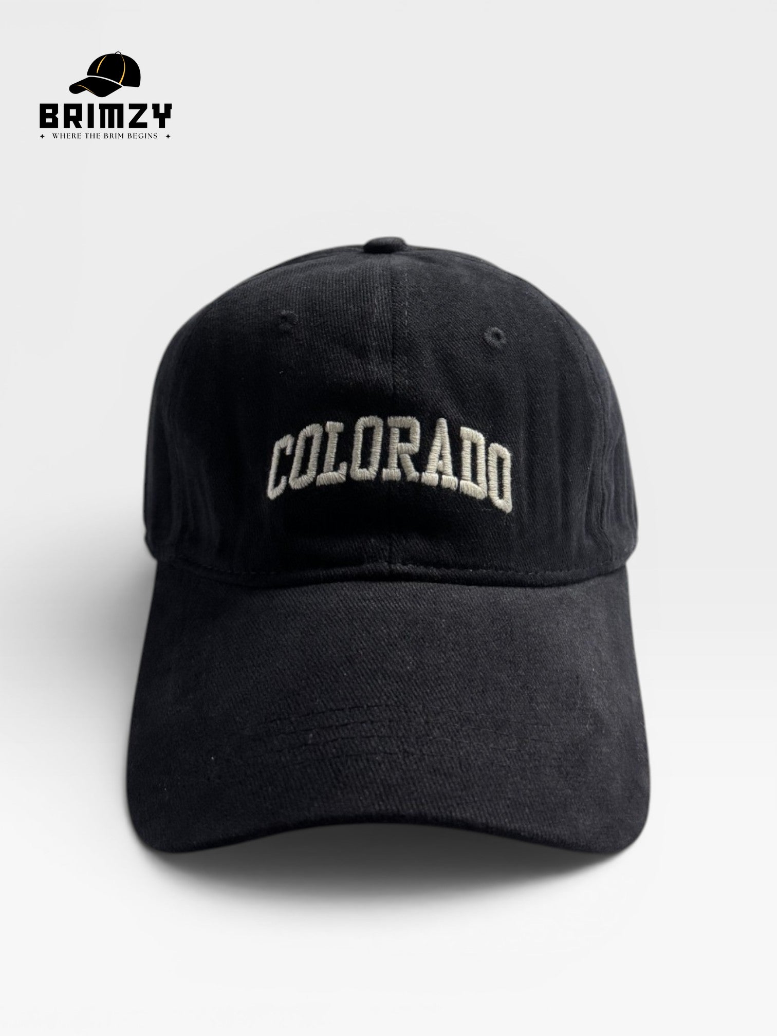 Colorado Black Unisex Cotton Baseball Cap – Adjustable Fit