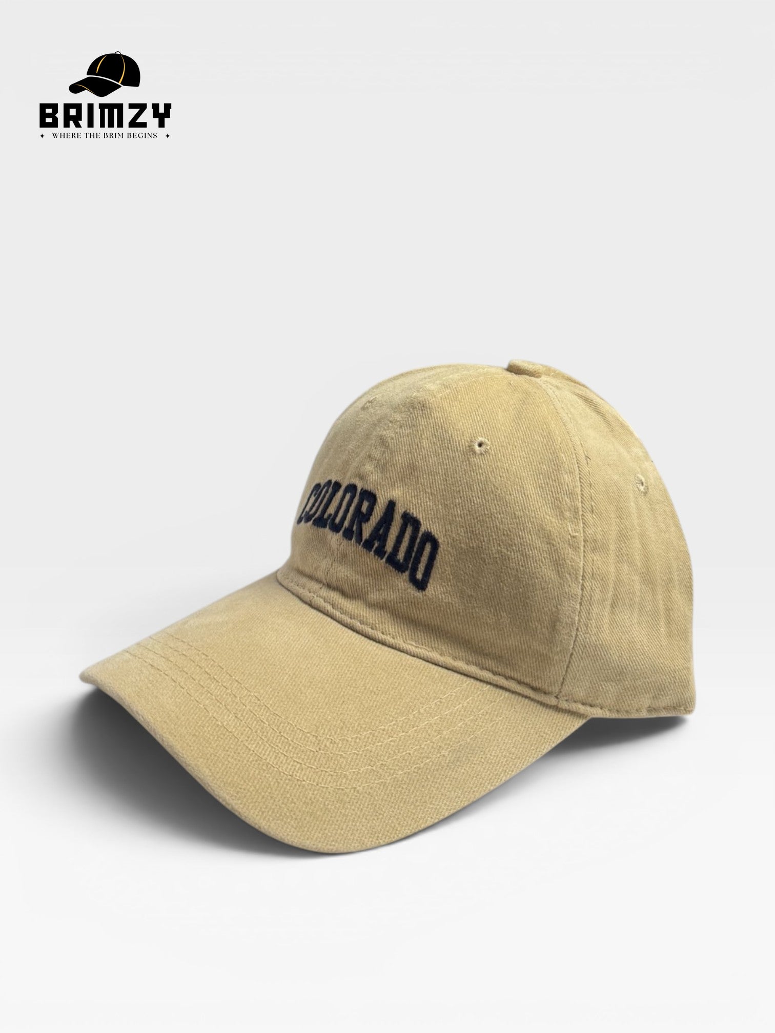 Colorado Beige Unisex Cotton Baseball Cap – Adjustable Fit