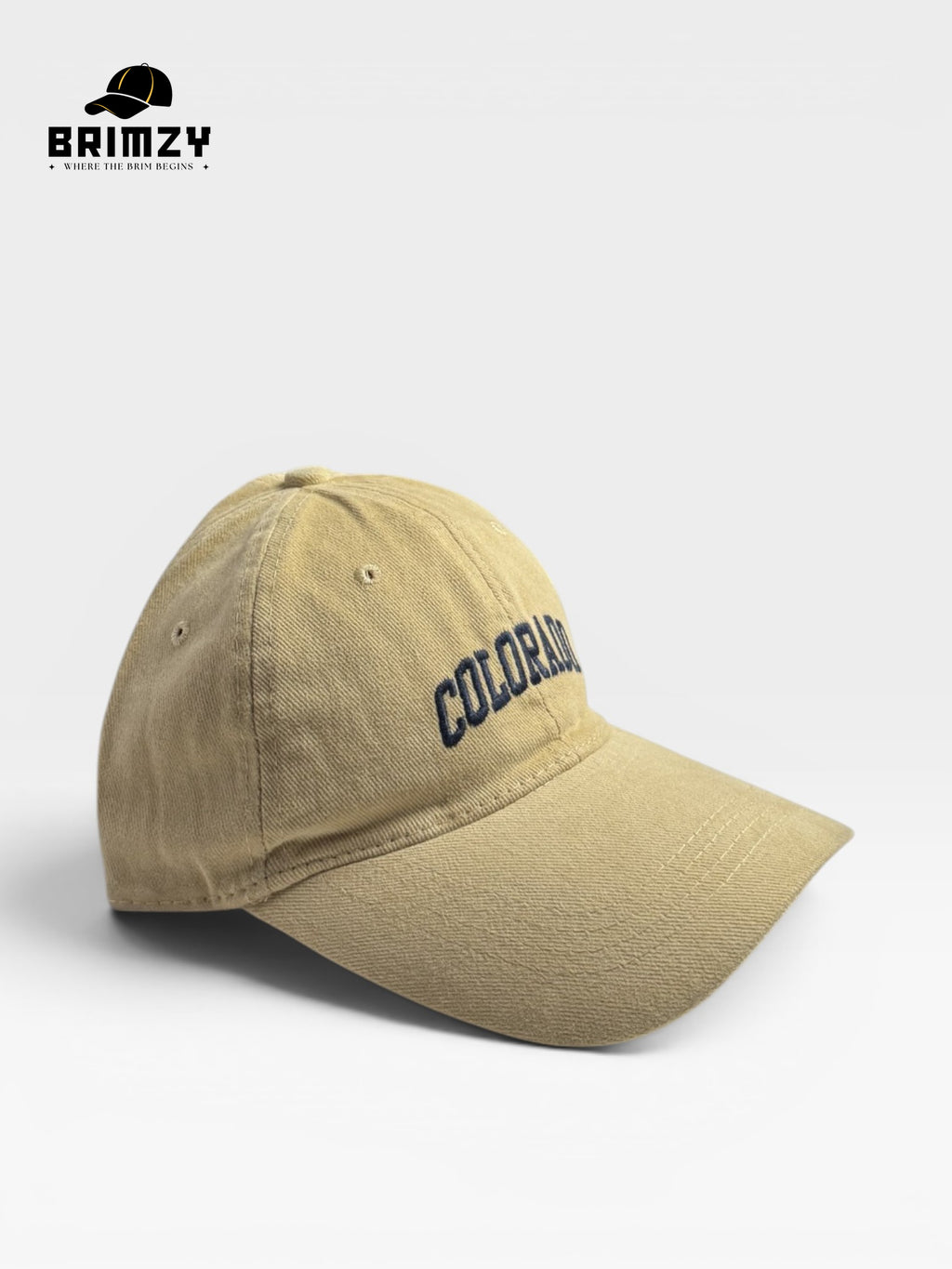 Colorado Beige Unisex Cotton Baseball Cap – Adjustable Fit