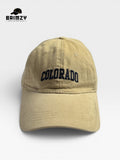 Colorado Beige Unisex Cotton Baseball Cap – Adjustable Fit