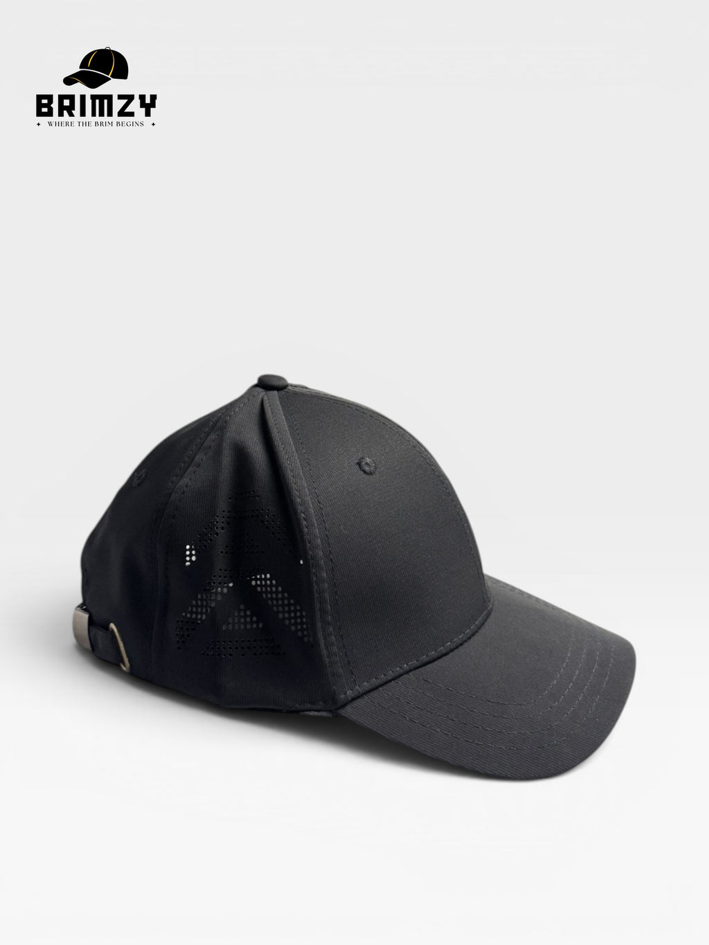 Black Quick-Dry Mesh Baseball Cap – Adjustable