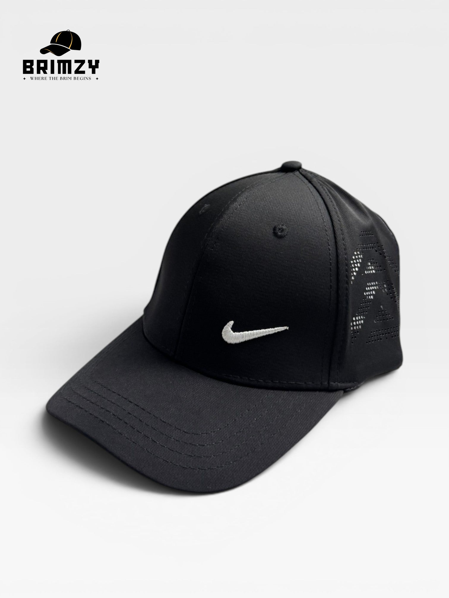 Black Quick-Dry Mesh Baseball Cap – Adjustable